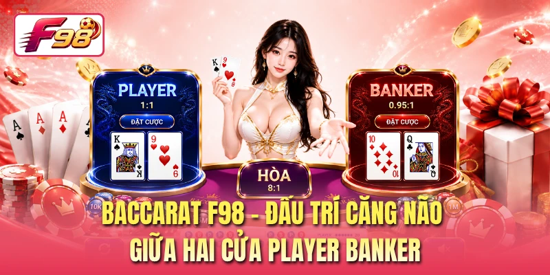 Baccarat F98 - Đấu Trí Căng Não Giữa Hai Cửa Player Banker