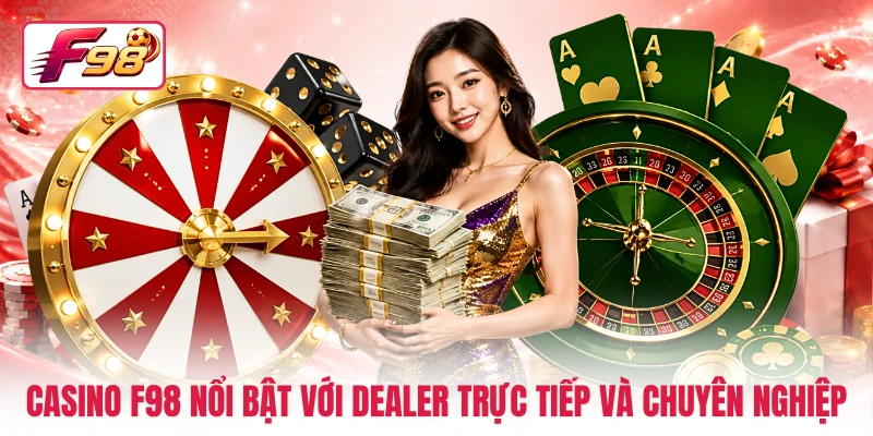 Casino F98 nổi bật với dealer trực tiếp và chuyên nghiệp