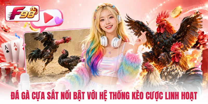 Đá gà cựa sắt nổi bật với hệ thống kèo cược linh hoạt