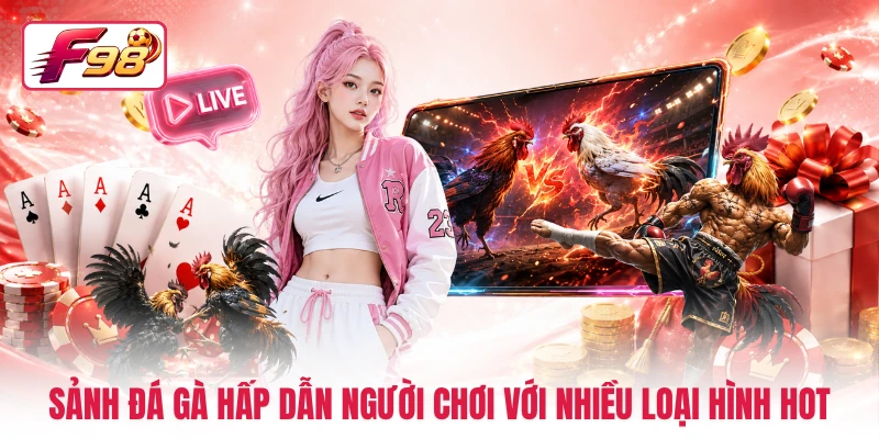 Sảnh đá gà hấp dẫn người chơi với nhiều loại hình hot